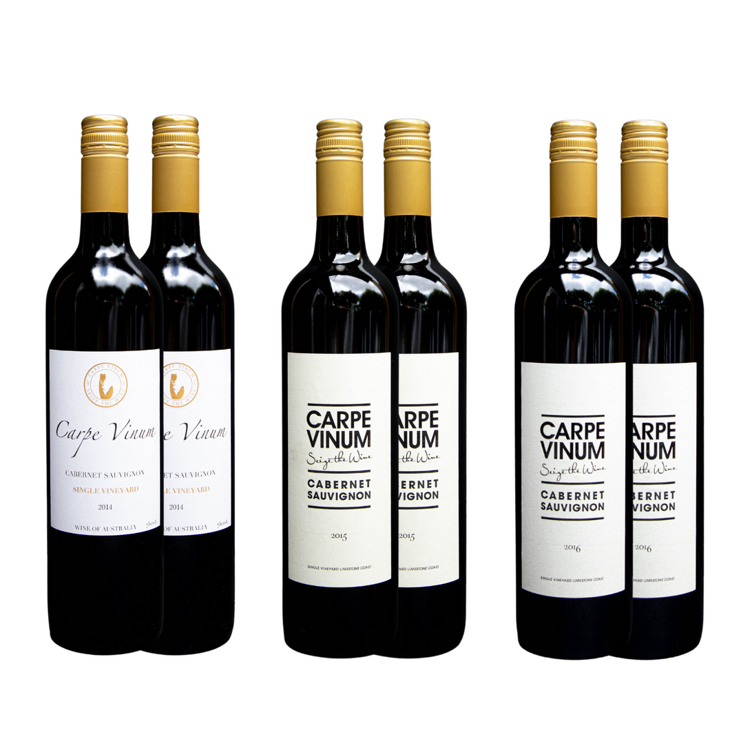 Carpe Vinum Cabernet Sauvignon - MIXED VINTAGE x 6